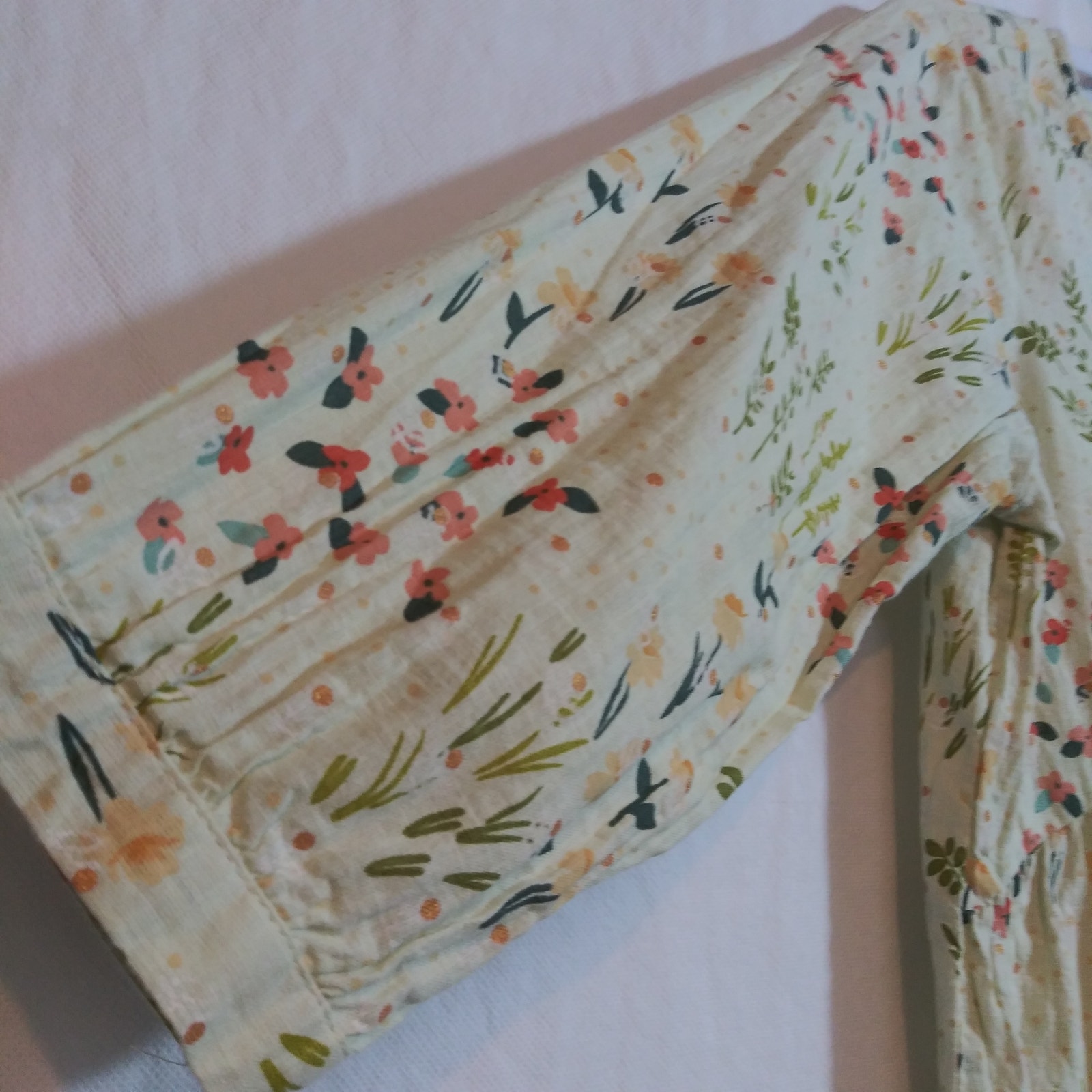 Max Women Floral Print A-Line Kurti Cotton Top Natural Size M — image 4 of 8